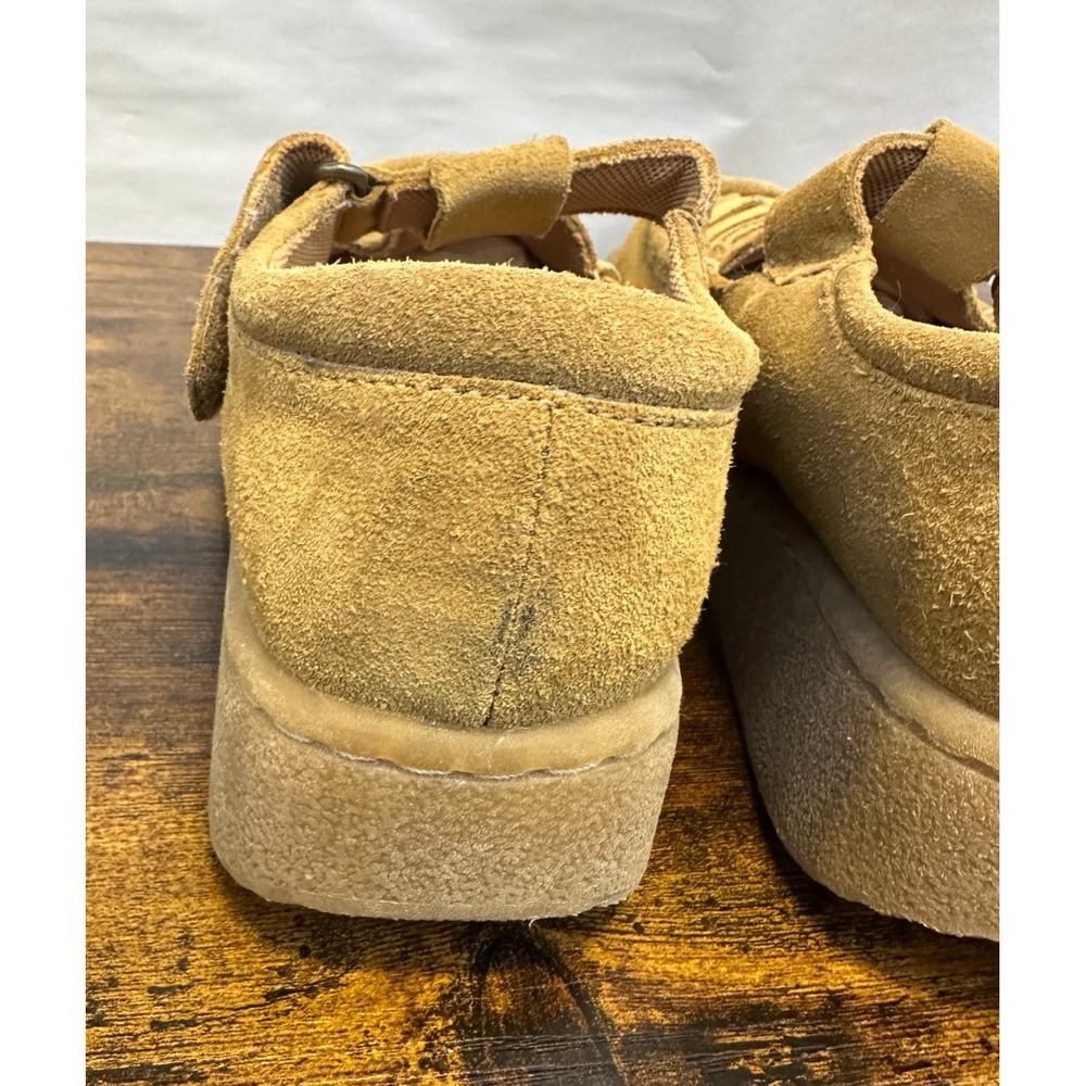 Mudd Daryl Vintage Y2K Tan Suede Platform Mary Jane Shoes Chunky Size 6.5 M - Picture 13 of 16